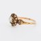 Neorenaissance Ring aus 18 Karat Gold, Emaille und Diamant 4