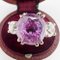 5 Karat Rosa Ceylon Saphir und Diamant Gold Trilogy Ring 3