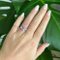 5 Karat Rosa Ceylon Saphir und Diamant Gold Trilogy Ring 4