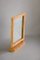 Miroir de courtoisie en rotin Mid-Century Modern 2