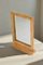 Miroir de courtoisie en rotin Mid-Century Modern 4