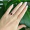 Trilogie-Ring aus Gold und Platin mit Rubin und Diamant, Größe 7,75 2