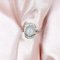 Art Deco Gold Mondstein Diamantring, 1920er 4