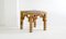 Rattan Side Table Black Laquered Top 4