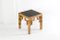 Rattan Side Table Black Laquered Top 6