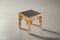 Rattan Side Table Black Laquered Top 5