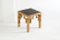 Rattan Side Table Black Laquered Top 1