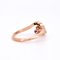 Belle Époque Trilogy Clover Ring mit 18 Karat Gold, natürlichen Diamanten und Rubinen, Frankreich, 1900 3