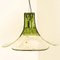 Lámpara colgante de vidrio claro y verde de Carlo Nason para Mazzega, 1960, Imagen 8