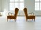 Moderne Art Deco vLounge Stühle aus Samt, Schweden, 1940er, 2er Set 10