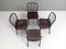 811/4 Dining Chairs by Josef Hoffmann for Thonet, 1930s, Set of 4 4