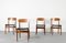 Mid-Century Modern Teak and Leatherette Dining Chairs, 1960s, Set of 4 4