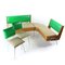 Vintage Kitchen Bench Set by Kovona, Czechoslovakia, 1960s, Set of 5 1