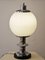 Space Age Lampe aus verchromtem Opalinglas, 1970er 2