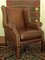 Vintage Wingback Club Chair in Leather, 1970s 1