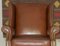 Vintage Wingback Club Chair in Leather, 1970s 8