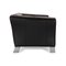 322 Leather Two-Seater Black Sofa from Rolf Benz 9