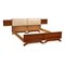 Doppelbett mit Nachttischen, 1960er 1
