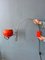 Mid-Century Orange Arc Eyeball Wall Lamp from Gepo 6