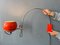 Mid-Century Orange Arc Eyeball Wall Lamp from Gepo 4