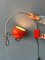Mid-Century Orange Arc Eyeball Wall Lamp from Gepo 2