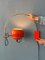 Mid-Century Orange Arc Eyeball Wall Lamp from Gepo 3