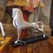 Boris Lovet-Lorski, Art Deco Pferd, 1970er, Versilbertes Metall mit Marmorsockel 3