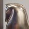 Boris Lovet-Lorski, Art Deco Pferd, 1970er, Versilbertes Metall mit Marmorsockel 9