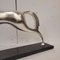 Boris Lovet-Lorski, Art Deco Pferd, 1970er, Versilbertes Metall mit Marmorsockel 21