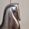 Boris Lovet-Lorski, Art Deco Pferd, 1970er, Versilbertes Metall mit Marmorsockel 11