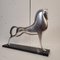 Boris Lovet-Lorski, Art Deco Pferd, 1970er, Versilbertes Metall mit Marmorsockel 7