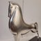 Boris Lovet-Lorski, Art Deco Style Horse, 1970s, Silver-Plated Metal with Marble Base 8