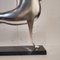 Boris Lovet-Lorski, Art Deco Pferd, 1970er, Versilbertes Metall mit Marmorsockel 18