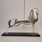 Boris Lovet-Lorski, Art Deco Style Horse, 1970s, Silver-Plated Metal with Marble Base 6