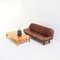3-Seater Sofa in Brown Leather, 1970s, Image 2
