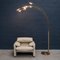 Vintage Italian Brass Arc Floor Lamp by Goffredo Reggiani, 1970 11
