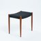 Vintage Stool in Teak and Black Wool by Niels Otto Møller, 1960s, Image 6