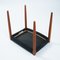 Vintage Stool in Teak and Black Wool by Niels Otto Møller, 1960s, Image 7