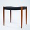Vintage Stool in Teak and Black Wool by Niels Otto Møller, 1960s, Image 8