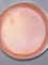 Mid-Century Hand-Painted Studio Pottery Vase in Light Pink with Motif of Lady in the Rain, 1960s 4