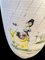 Mid-Century Hand-Painted Studio Pottery Vase in Light Pink with Motif of Lady in the Rain, 1960s 2