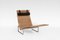Juego de chaise longue PK 24 vintage de cuero de Poul Kjærholm para Fritz Hansen, Imagen 3