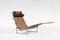 Juego de chaise longue PK 24 vintage de cuero de Poul Kjærholm para Fritz Hansen, Imagen 2