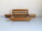 Bed Frame and Bedside Tables in Elm from Regain, 1980s Set of 3 1