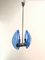 Space Age Suspension Blue Glass, Image 4
