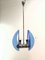 Space Age Suspension Blue Glass, Image 5