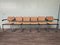 Italian Chairs in Chromed Metal and Vienna Straw, 1970s, Set of 6 3