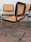 Italian Chairs in Chromed Metal and Vienna Straw, 1970s, Set of 6 10