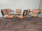 Italian Chairs in Chromed Metal and Vienna Straw, 1970s, Set of 6 2