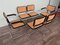 Italian Chairs in Chromed Metal and Vienna Straw, 1970s, Set of 6 6